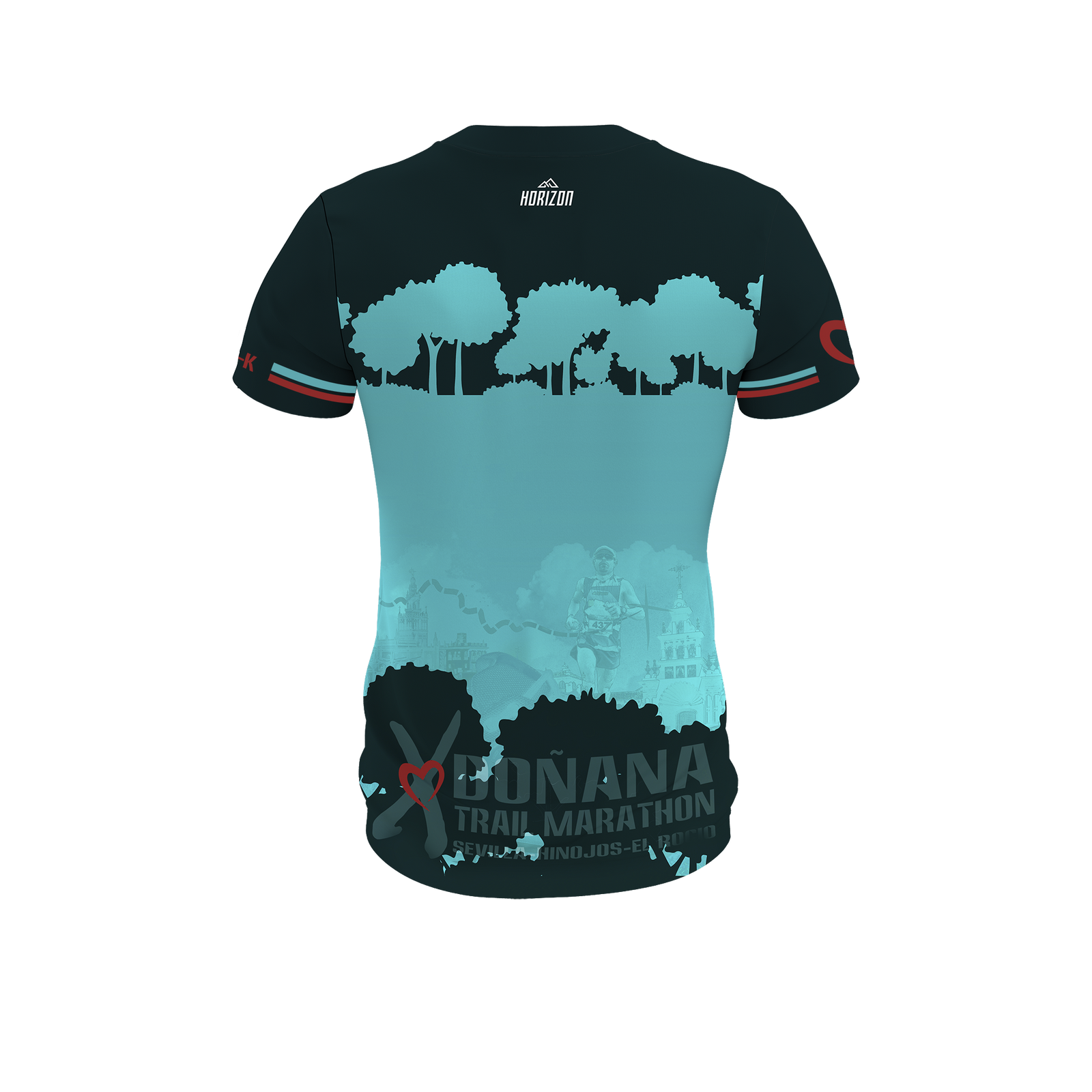 CAMISETA ENTALLADA MUJER MANGA CORTA DOÑANA - HORIZON SPORT WEAR