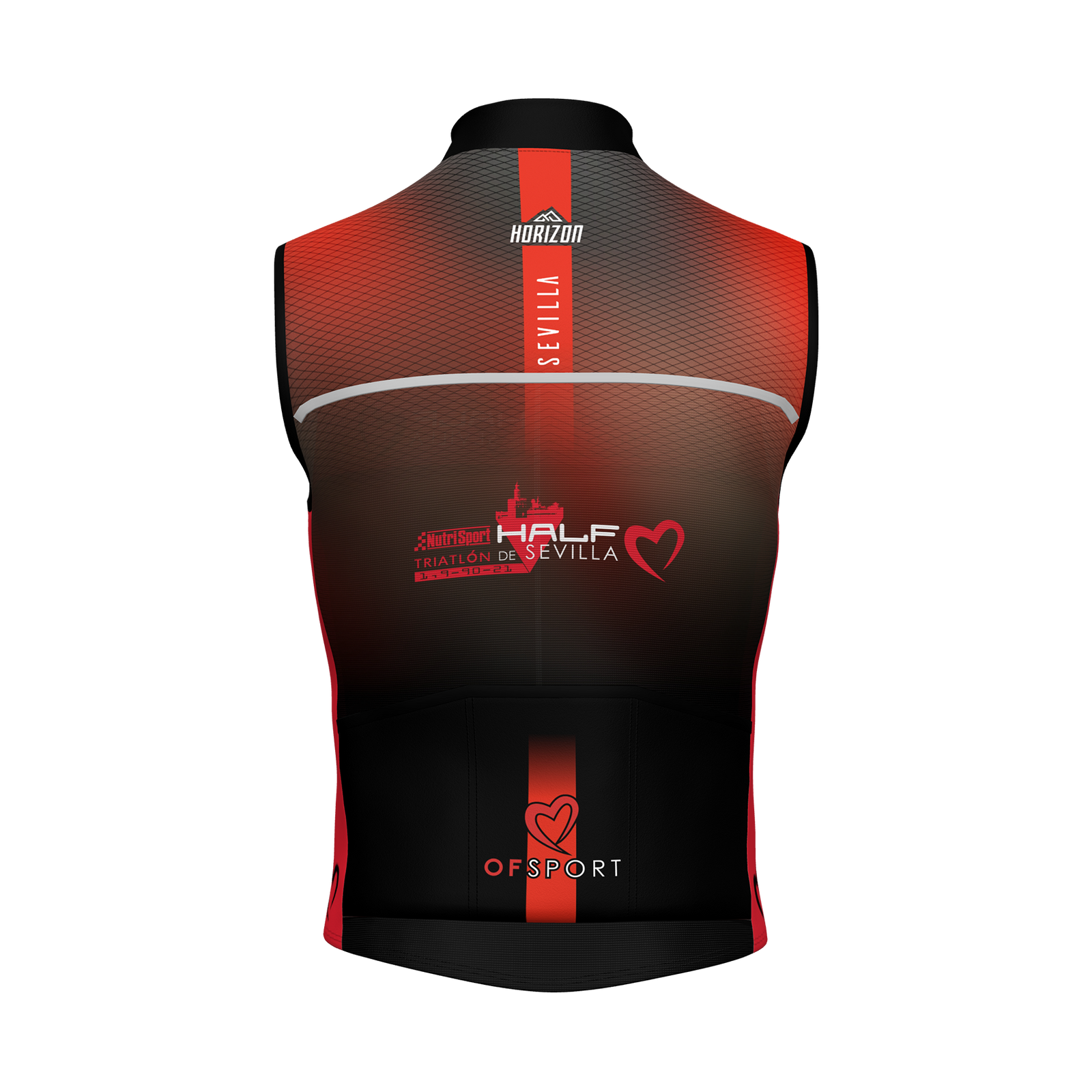 CHALECO CORTAVIENTOS 'OF SPORT' - HALF TRIATLON SEVILLA - HORIZON SPORT WEAR