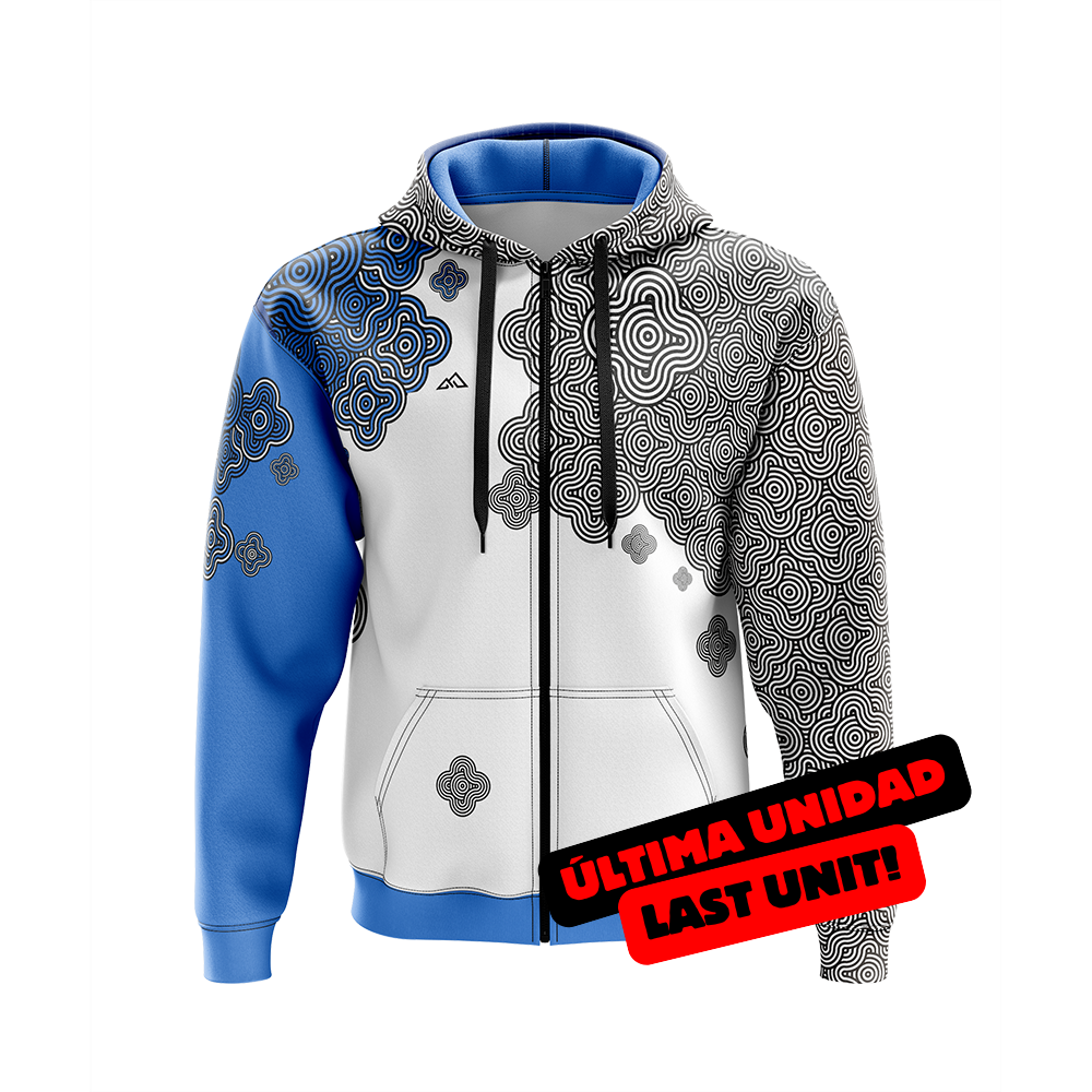 SWEAT-SHIRT CASUAL RÉTRO BLEU
