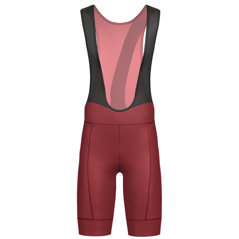 AERO-TECH BIB SHORTS WITH BORDEAUX BIB - FARALAES COLLECTION