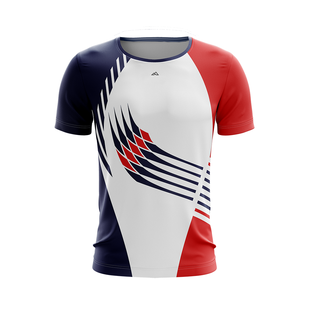 ★ILLIGO★ Starling Overfit T-Shirt White Red UNISEX SHORT SLEEVE LYCRA T-SHIRT SWING SERIES - H SPORT WEAR