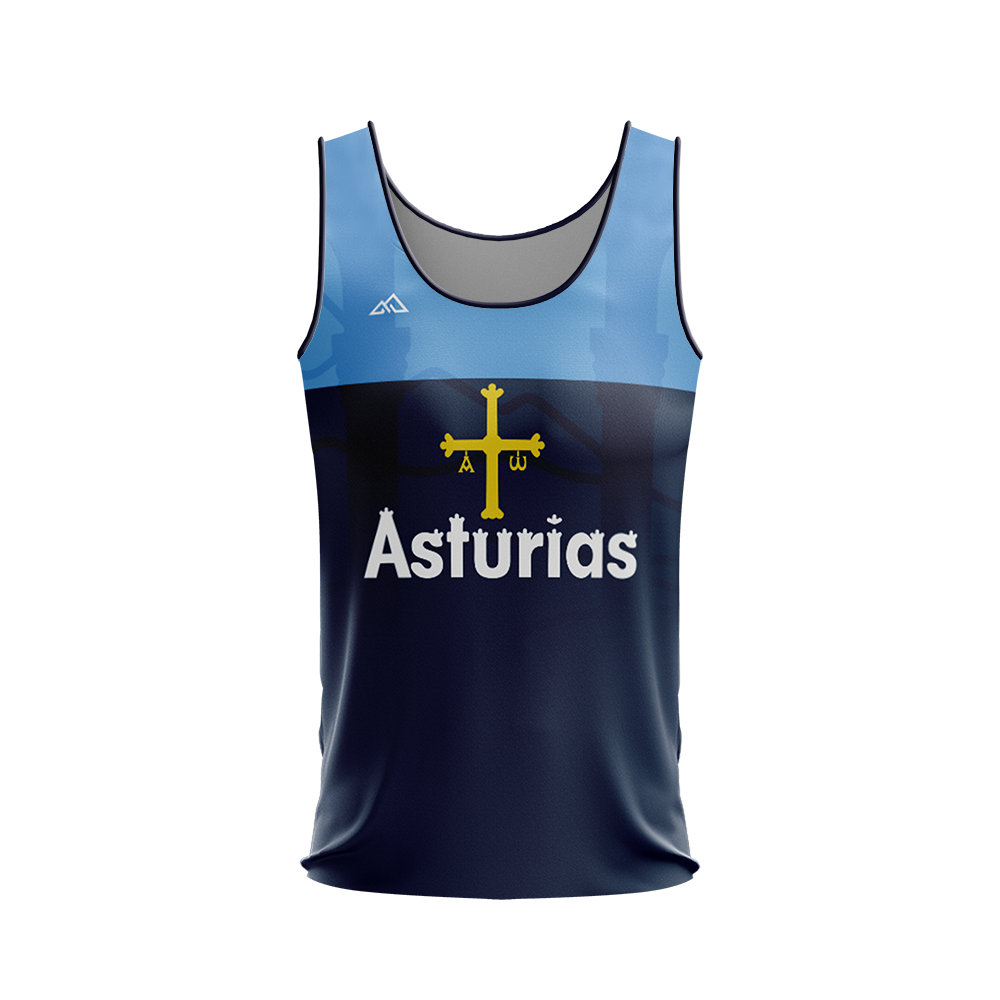 CAMISETA LYCRA TIRANTES ASTURIAS SERIE COMMUNITY - HORIZON SPORT WEAR