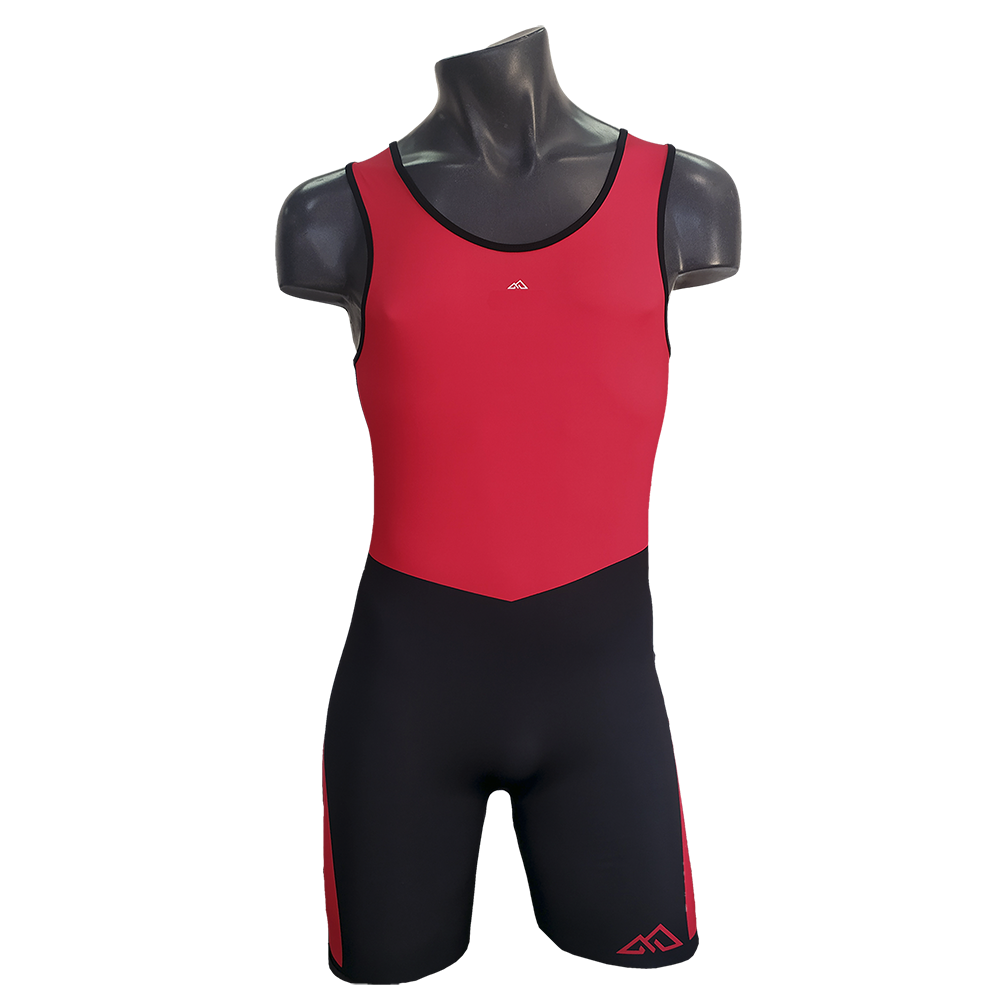 MAILLOT HALTEROFILIA CON FIJACION MAX B/RED - HORIZON SPORT WEAR