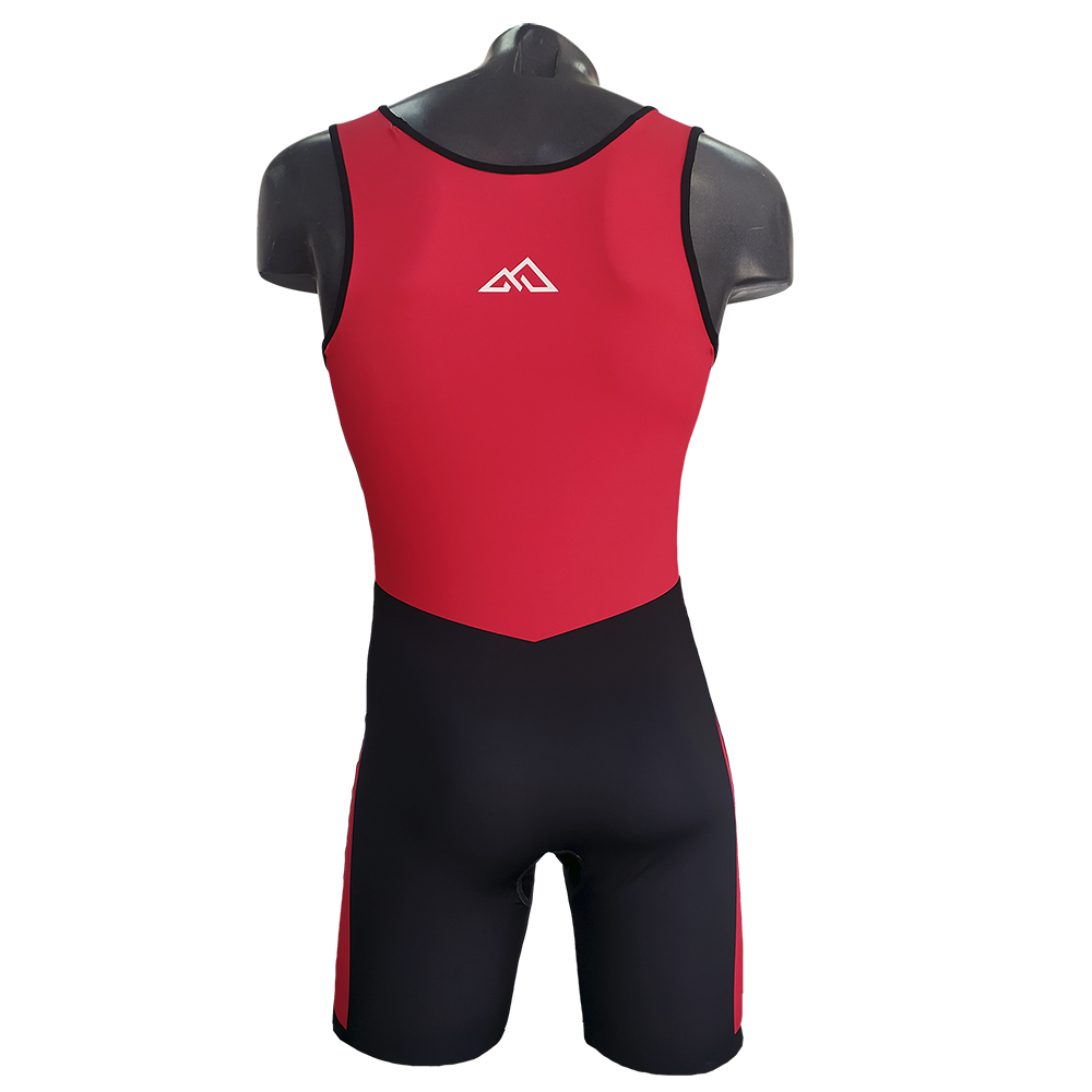 MAILLOT HALTEROFILIA CON FIJACION MAX B/RED - HORIZON SPORT WEAR