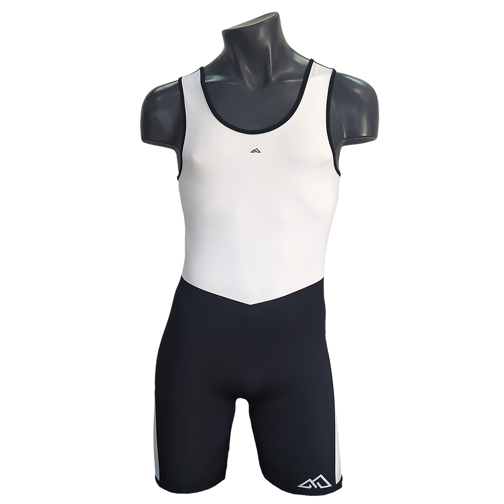 MAILLOT HALTEROFILIA CON FIJACION MAX B/WHITE - HORIZON SPORT WEAR