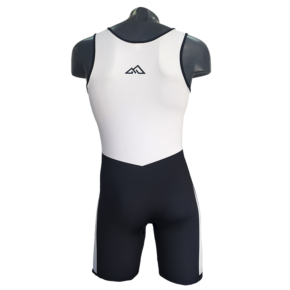 MAILLOT HALTEROFILIA CON FIJACION MAX B/WHITE - HORIZON SPORT WEAR