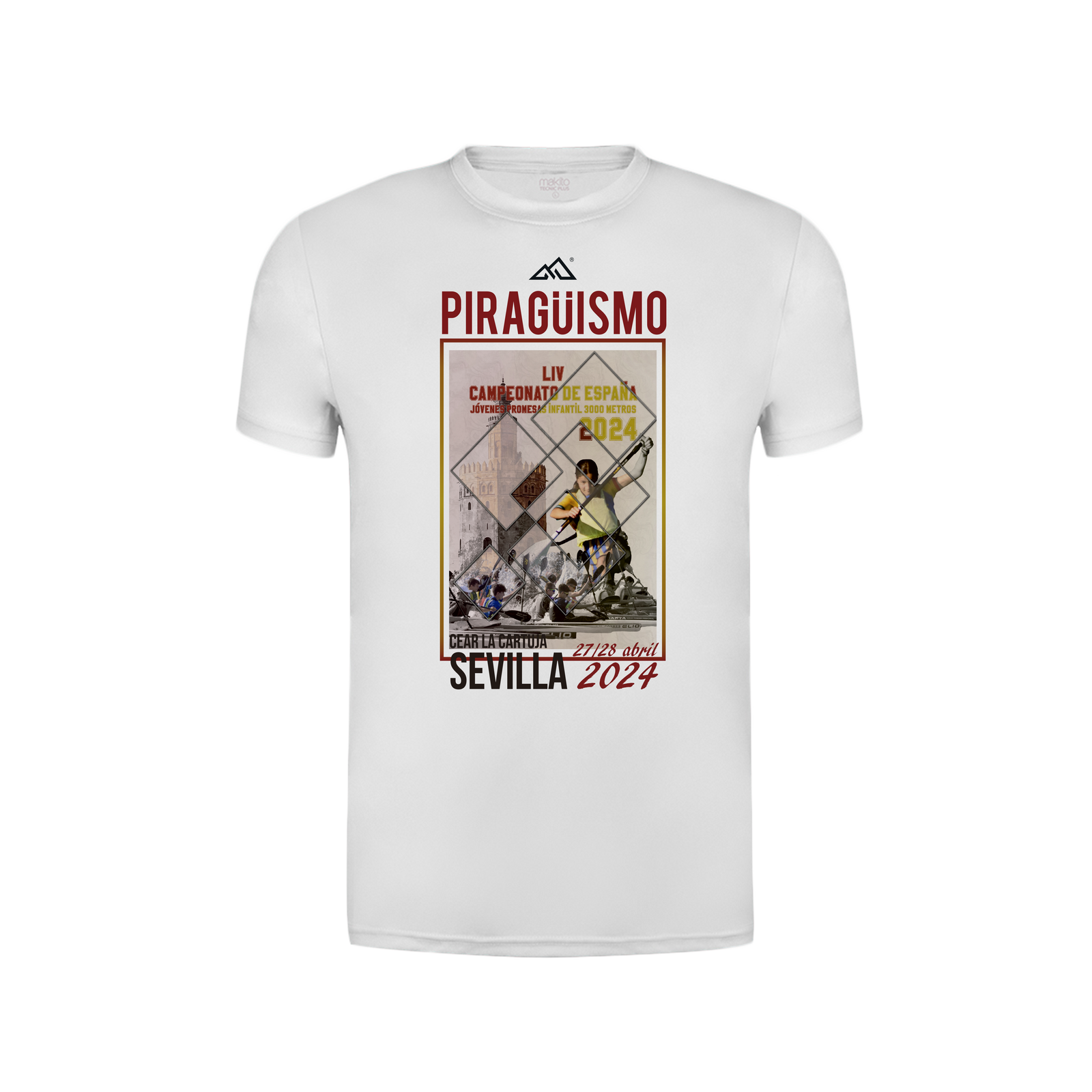 CAMISETA MANGA CORTA "CAMPEONATO DE ESPAÑA JÓVENES PROMESAS INFANTIL 3000 METROS" PIRAGÜISMO