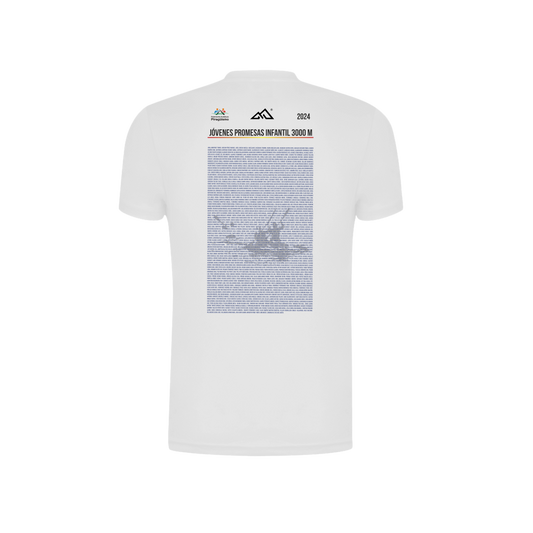 CAMISETA MANGA CORTA "CAMPEONATO DE ESPAÑA JÓVENES PROMESAS INFANTIL 3000 METROS" PIRAGÜISMO