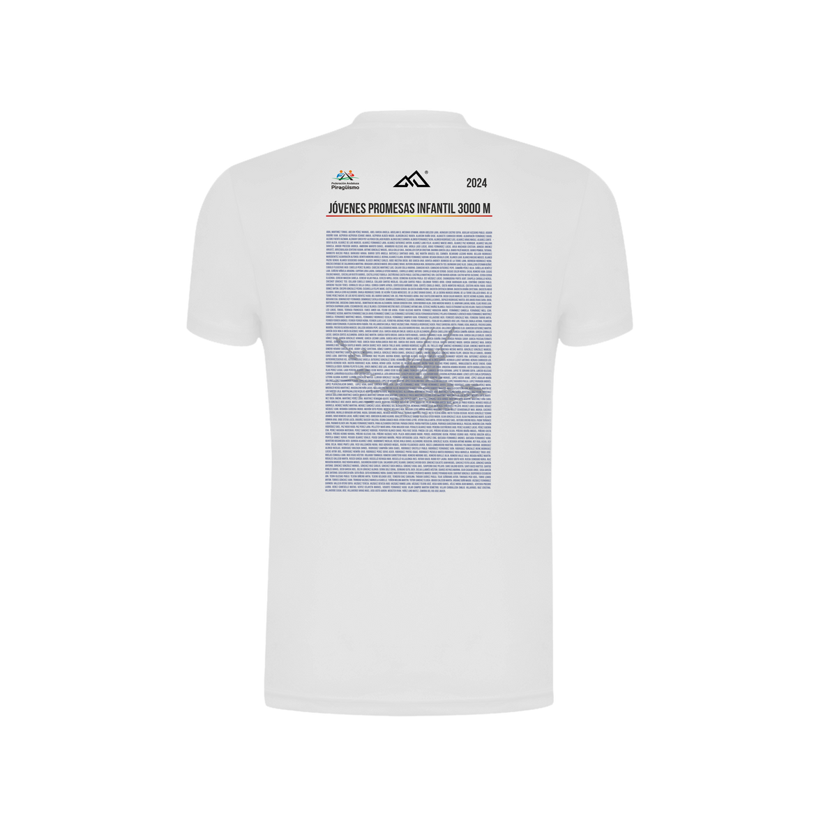 CAMISETA MANGA CORTA "CAMPEONATO DE ESPAÑA JÓVENES PROMESAS INFANTIL 3000 METROS" PIRAGÜISMO