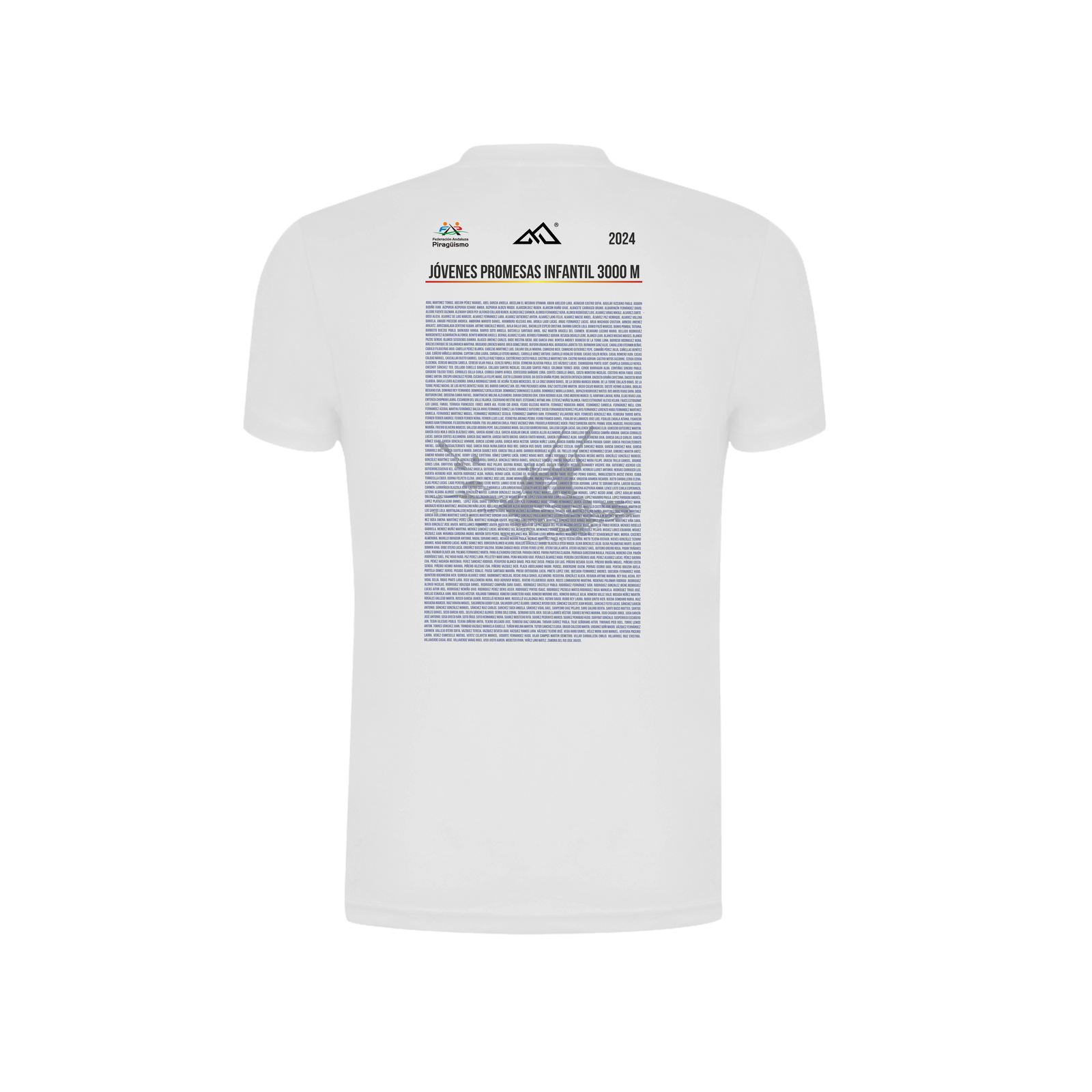 CAMISETA MANGA CORTA "CAMPEONATO DE ESPAÑA JÓVENES PROMESAS INFANTIL 3000 METROS" PIRAGÜISMO