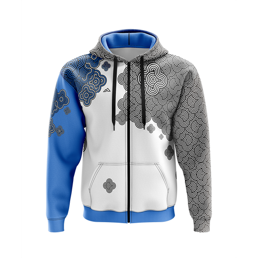 SUDADERA CASUAL RETRO BLUE - HORIZON SPORT WEAR