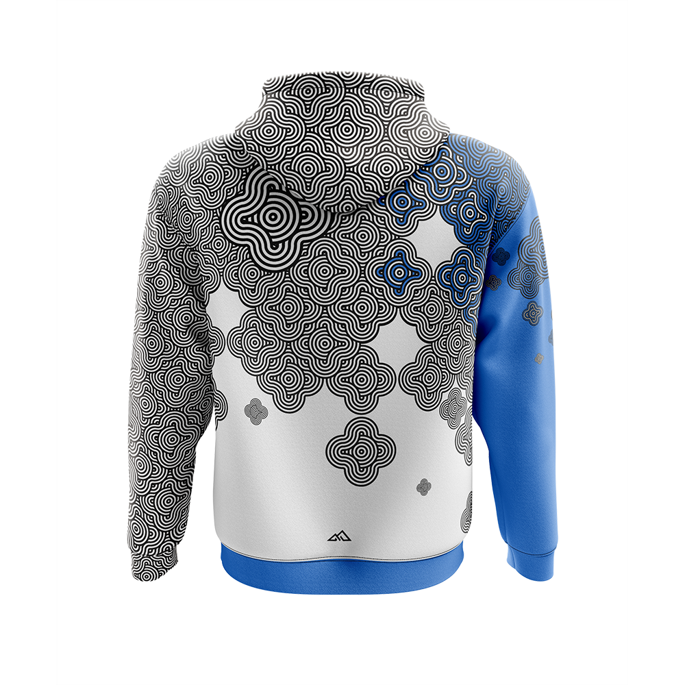 SUDADERA CASUAL RETRO BLUE - HORIZON SPORT WEAR