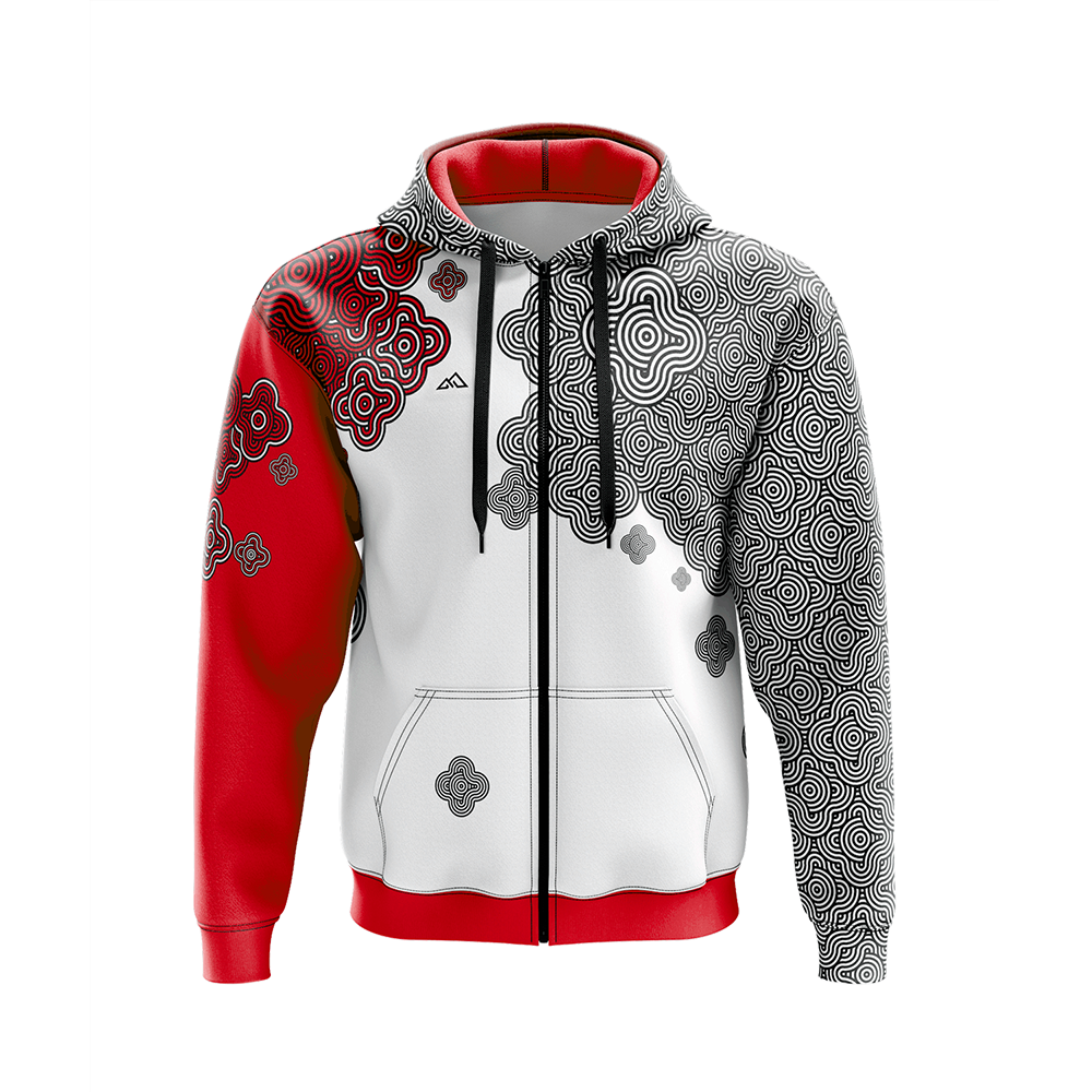 SUDADERA CASUAL RETRO RED