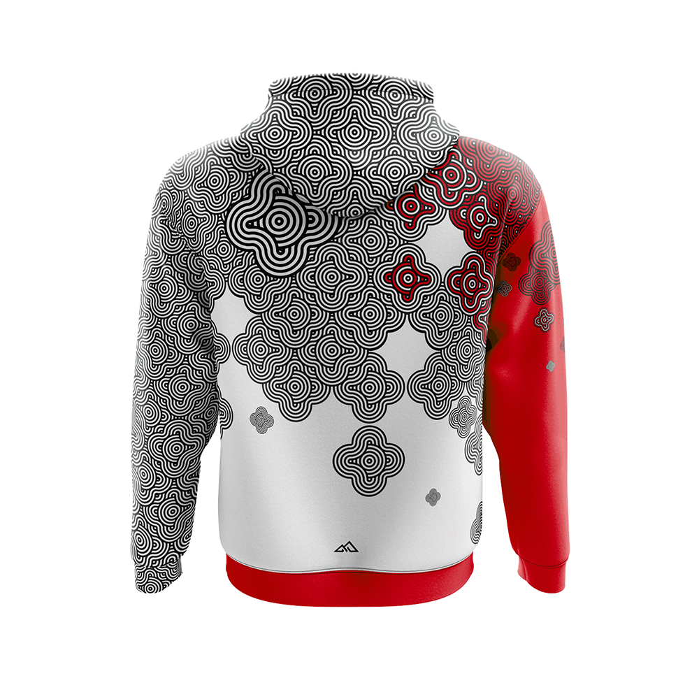 SUDADERA CASUAL RETRO RED - HORIZON SPORT WEAR