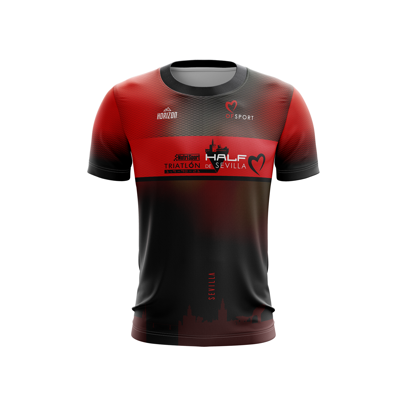 CAMISETA TÉCNICA 'OF SPORT' - HALF TRIATLON SEVILLA - HORIZON SPORT WEAR
