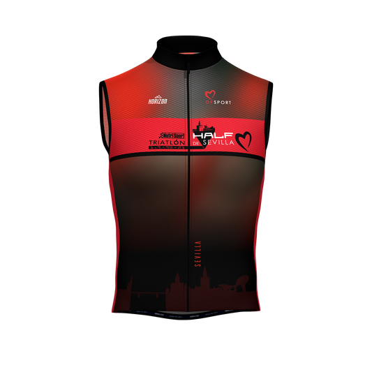 CHALECO CORTAVIENTOS  'OF SPORT' - HALF TRIATLON SEVILLA - HORIZON SPORT WEAR