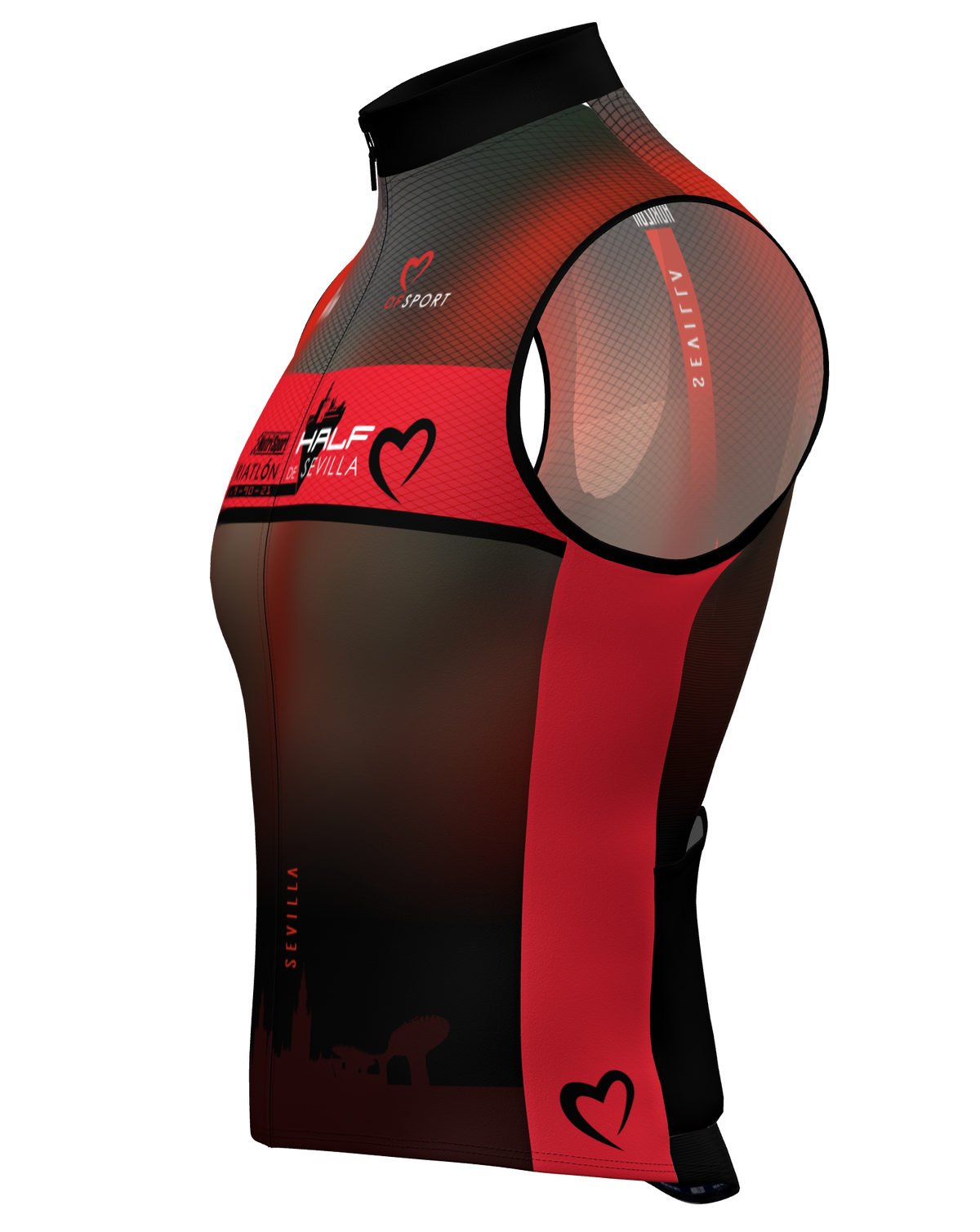 CHALECO CORTAVIENTOS  'OF SPORT' - HALF TRIATLON SEVILLA - HORIZON SPORT WEAR