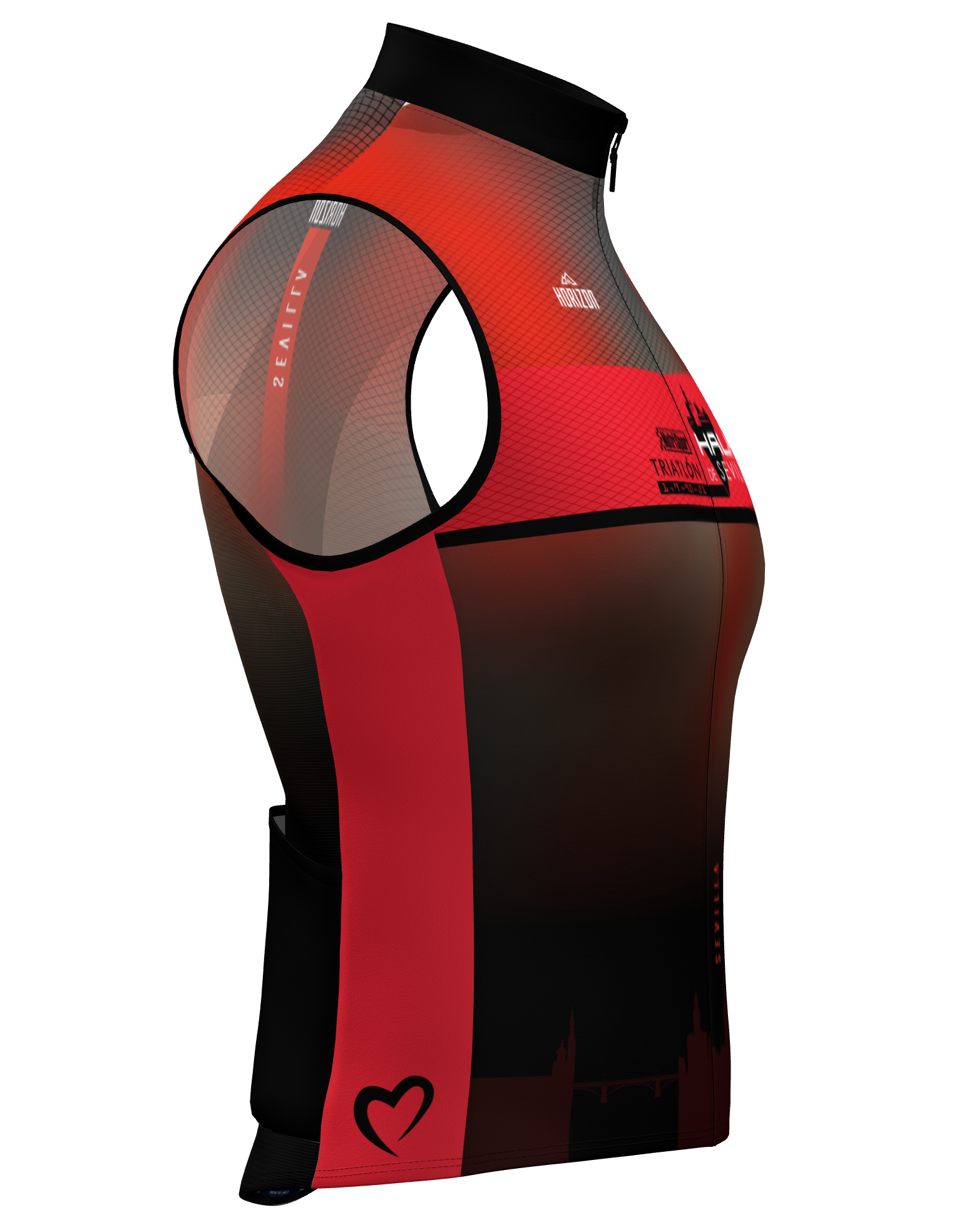 CHALECO CORTAVIENTOS  'OF SPORT' - HALF TRIATLON SEVILLA - HORIZON SPORT WEAR