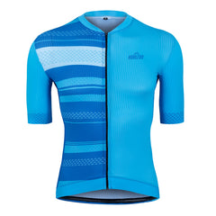 MAILLOT ROUTE BYSSAU M/SHORT SDUO BLEU - COUPE SLIM