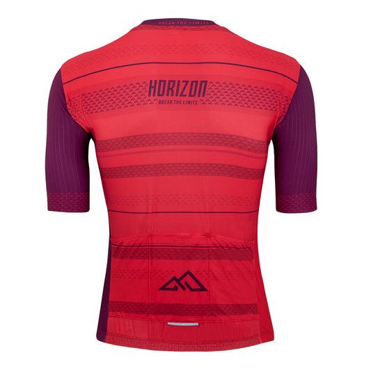 Maillot Byssau Carretera Manga Corta Sduo Red by Horizon