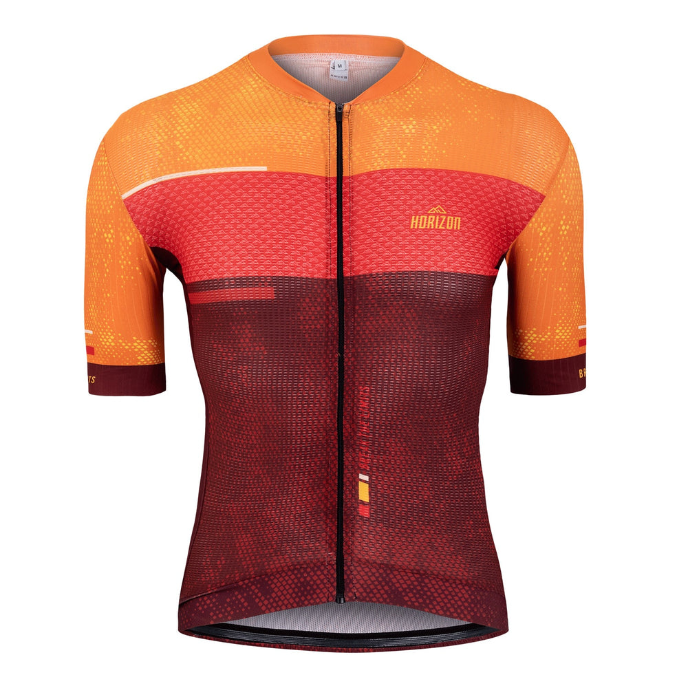 MAILLOT BYSSAU CARRETERA M/CORTA VELOCE OCRE - SLIM FIT