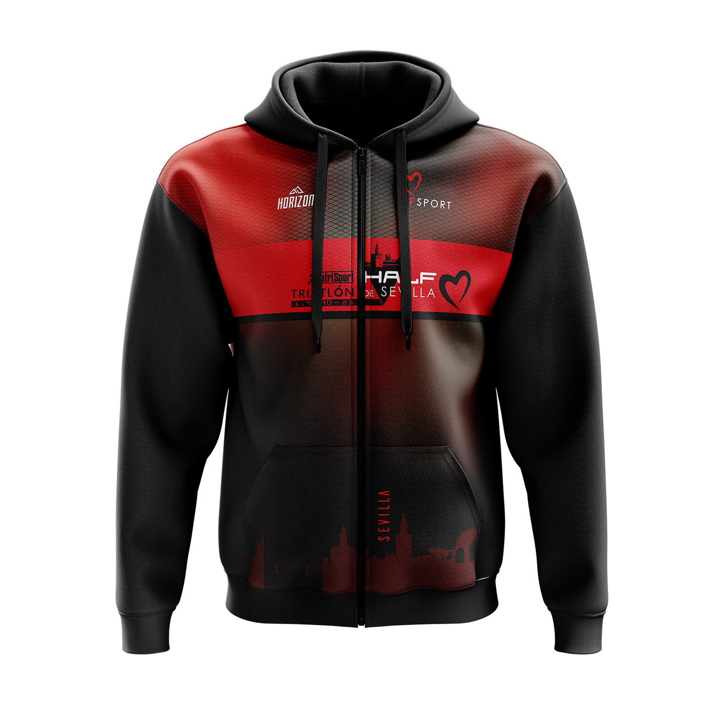 SUDADERA 'OF SPORT' - HALF TRIATLON SEVILLA - HORIZON SPORT WEAR