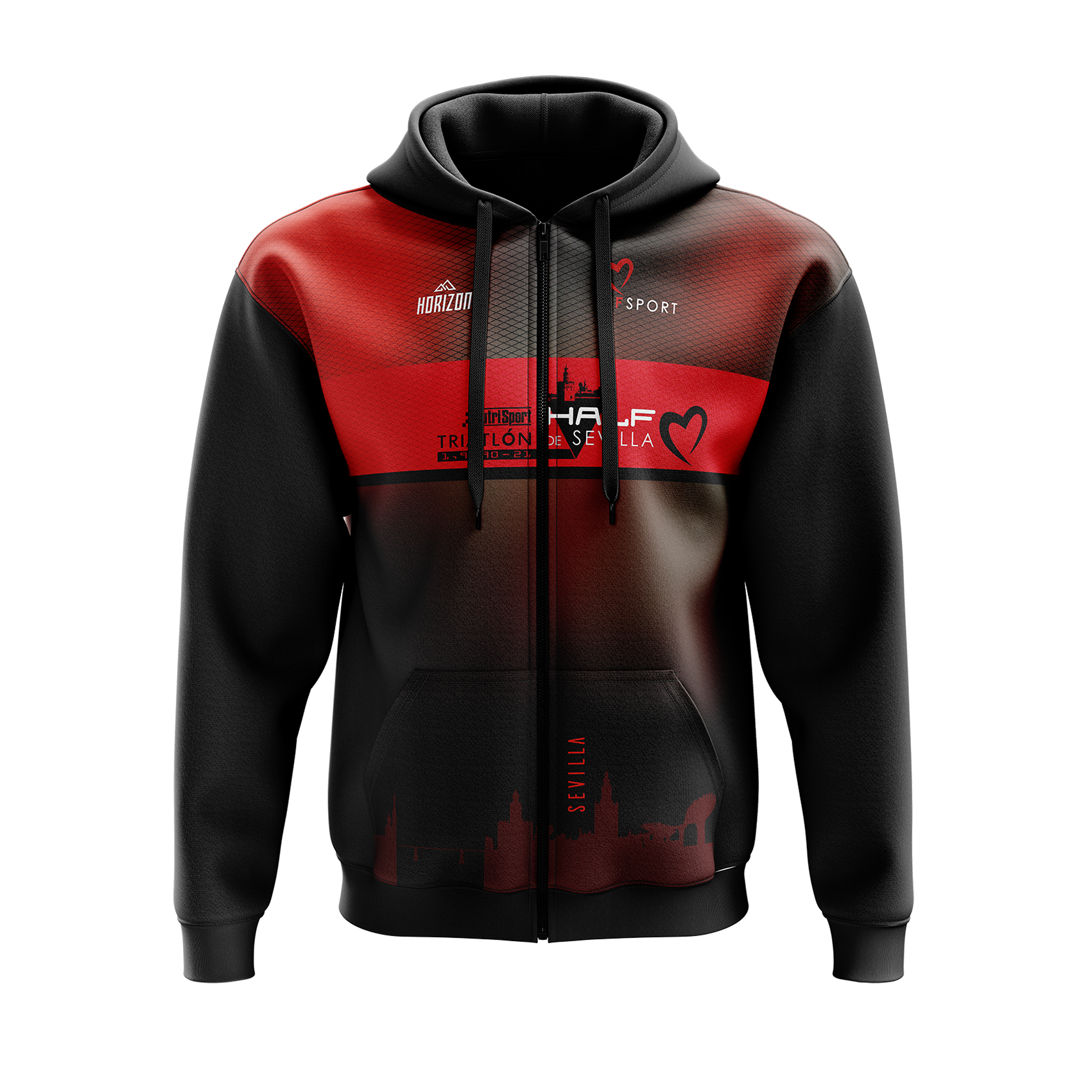 SUDADERA 'OF SPORT' - HALF TRIATLON SEVILLA - HORIZON SPORT WEAR